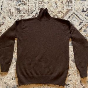 Brown turtle neck top